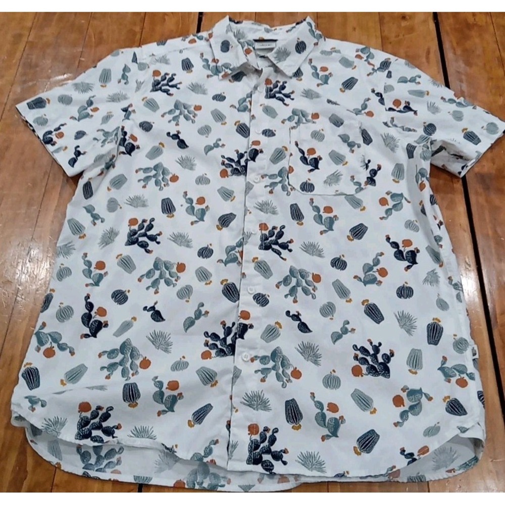 The North Face Men XL Baytrail Button Short Sleeve Camping White Shirt XL157